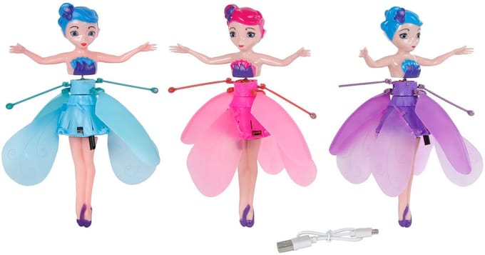 Glamour vliegende fee 16,5cm