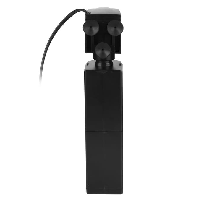 Filtre 3 en 1 pour aquarium, pompe d'aération et de filtration d'oxygène blanc