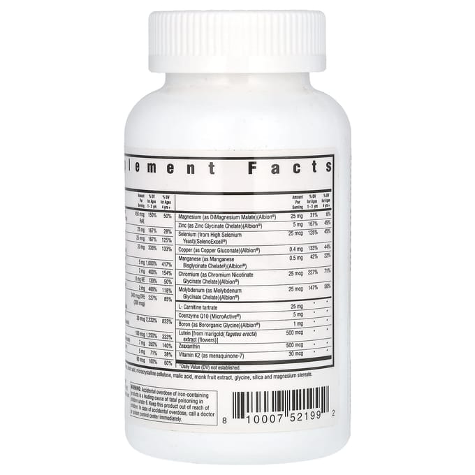 Seeking Health, multivitamine kauwbaar voor kinderen, 60 kauwtabletten