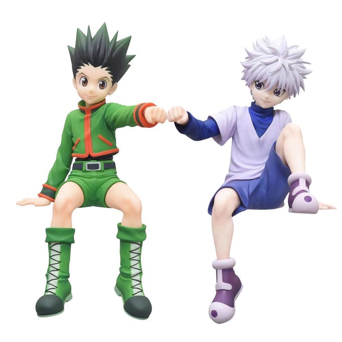 1/12cm Anime Hunter Killua Zoldyck PVC Actiefiguur Model Auto Ornament Cadeau 12CM 12CM without box blue