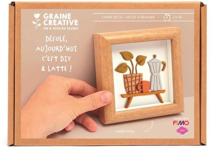 Graine Creative miniatuur speelgoed Fimo koffiezetapparaat frame kit.