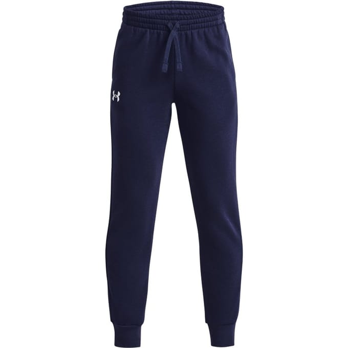 Under Armour UA Rival Fleece Joggers Unisex Sportbroek - Navy - Wit