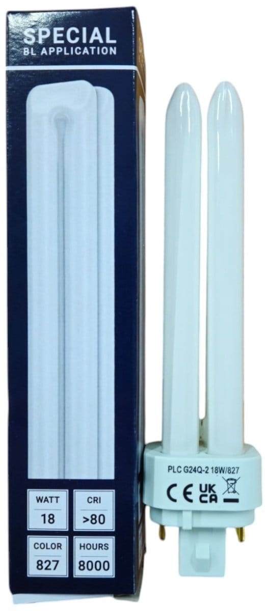 SPL G24q-2 PL-C 4P Spaarlamp | 18W 827 2700K | 4-Pins