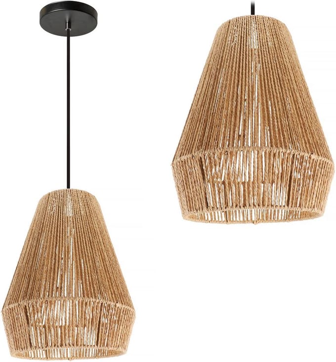 Toolight App1310-Cp Hanglamp Bruin 40X30X40Cm