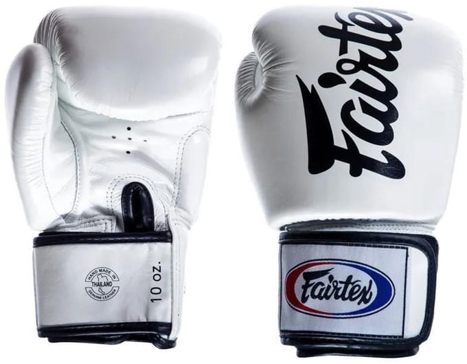 Fairtex BGV19 Deluxe Bokshandschoenen - Wit - 16 oz