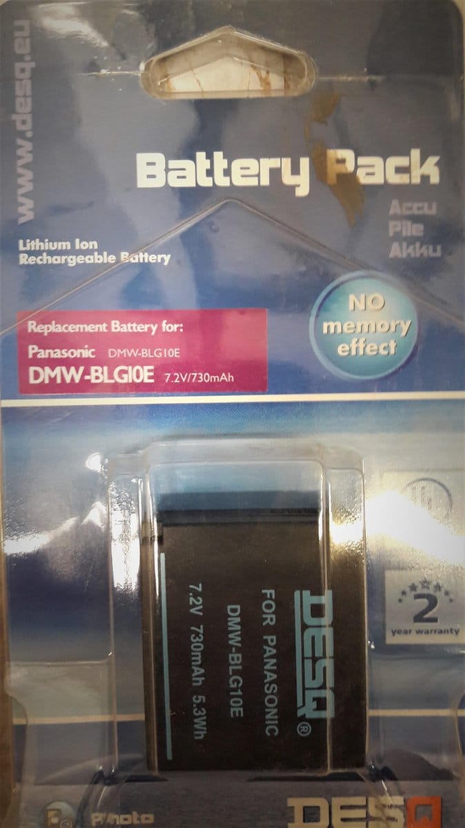 DESQPhoto Accu Panasonic DMW-BLG10E