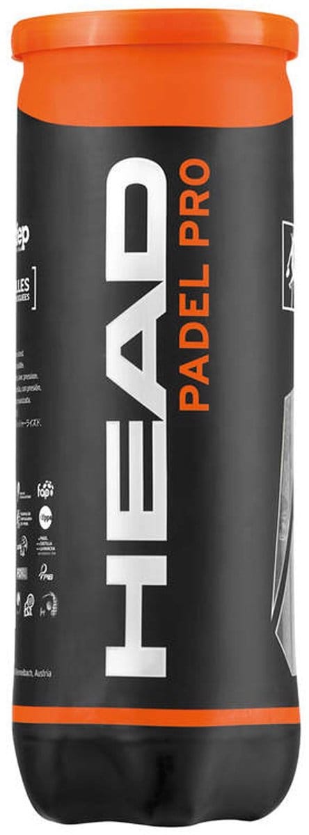 Head Padelballen - Blik van 3 ballen - Geel