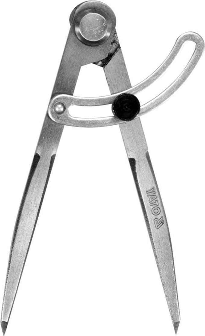 Yato YT-72100 - Traseren Cirkel - 150 mm - Verstelbare Geleidestang - Stalen Constructie