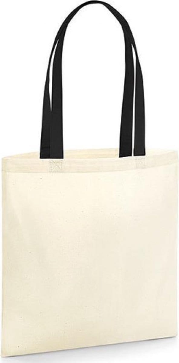 EarthAware® Organic Bag for Life - Contrast Handles (Wit/Zwart)