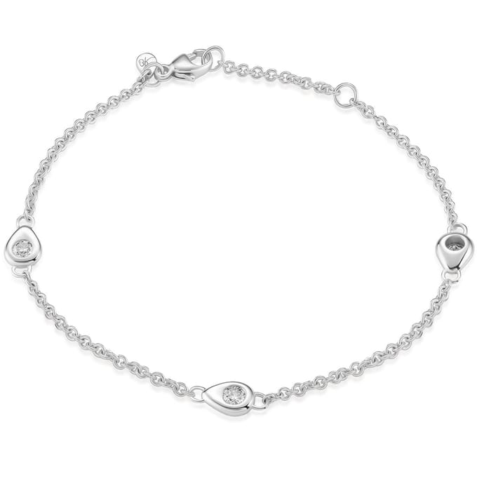 Orphelia TR-005/1 - Armband - 18 Karaat Witgoud / Diamant 0.30 ct