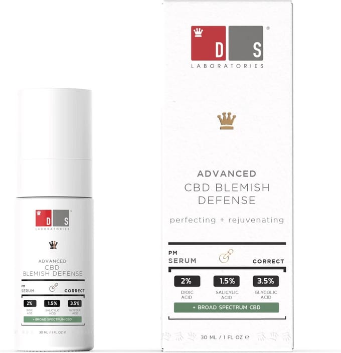 DS Laboratories Advanced CBD Blemish Defense Serum - Vermindert zichtbare tekenen van acne en veroudering - Olievrij