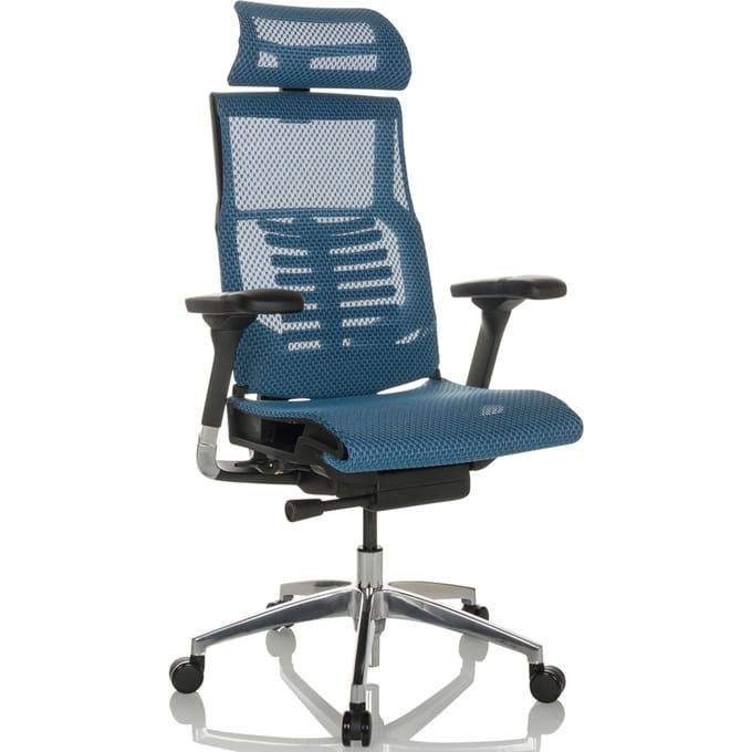 Bureaustoel / Directiestoel POFIT GEN2 Netstof blauw hjh OFFICE