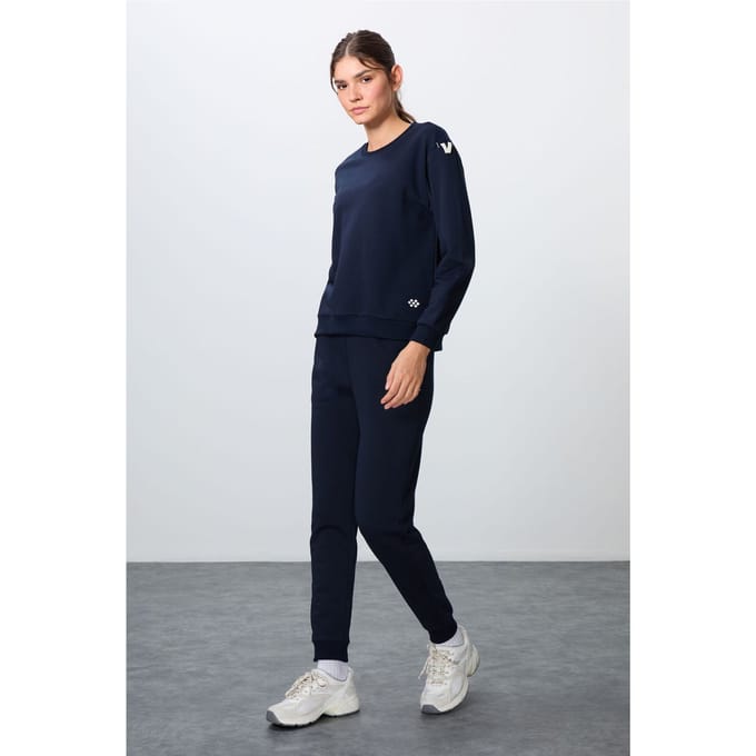 Oversized Katoen-polyester Sweater en Broek Set