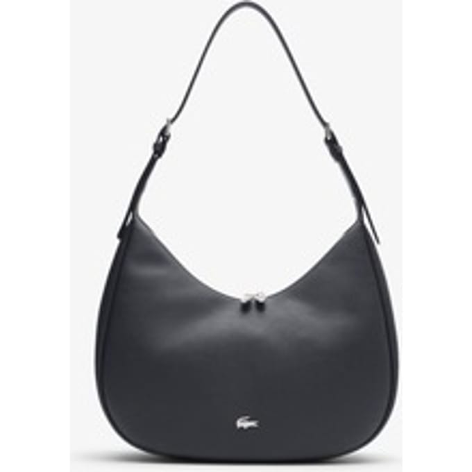 LACOSTE schoudertas Hobo Bag Dark Brown donkerbruin
