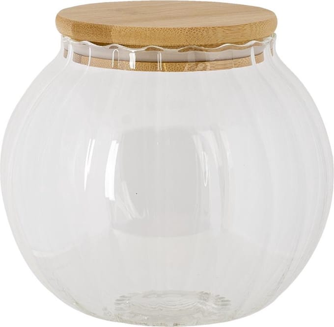 Clayre & Eef Voorraadpot Ø 13x14 cm Glas