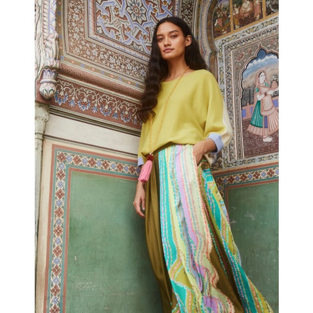 Oilily Khus Khus Gebreide Top- maatM Cadmium Geel