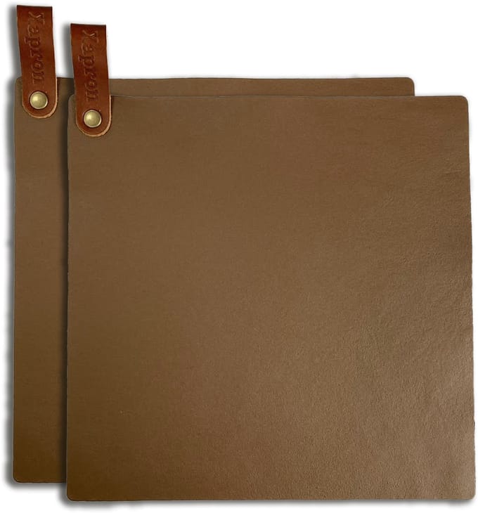 Xapron Leren Pannenlappen Kansas kleur Roest