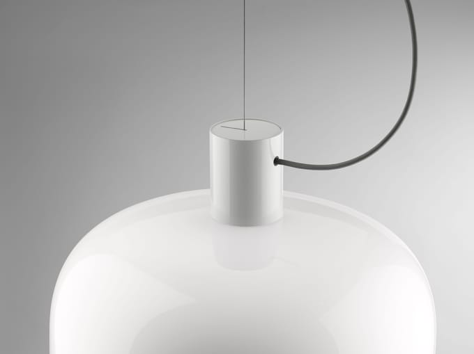 Flos Bellhop Glazen hanglamp - wit - Ø33 cm