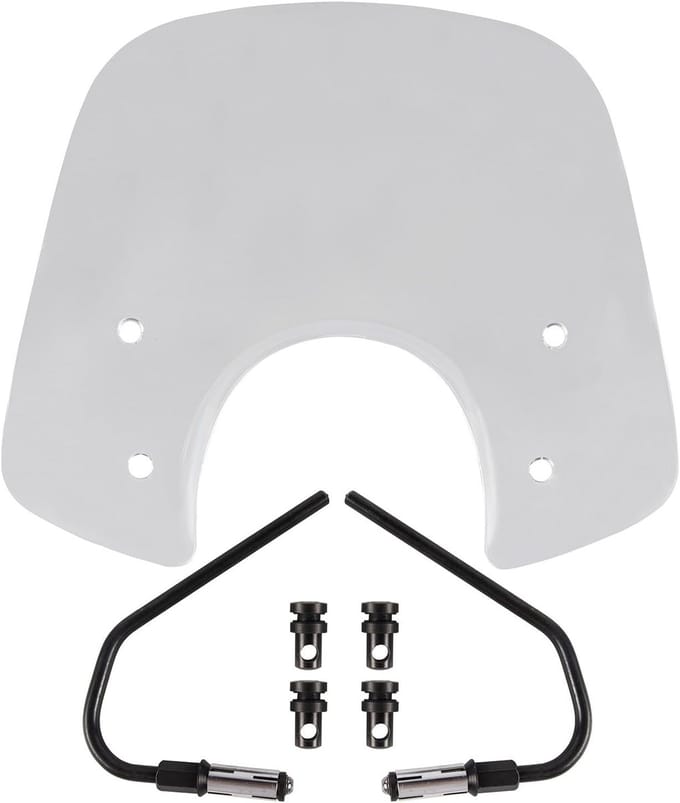 Motorfiets Windscherm - Scooter Deflector - Bescherming Rijder - Extra Dik ABS - 260 g - Helder
