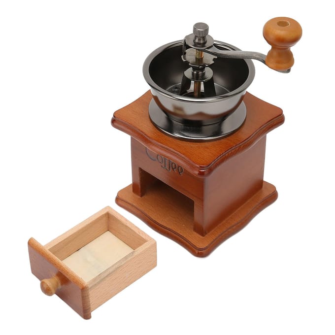 Handmatige Koffiebonenmaler Vintage Stijl Handmatige Koffiemolen Grinder voor Thuis Koffiebar Melkthee gray