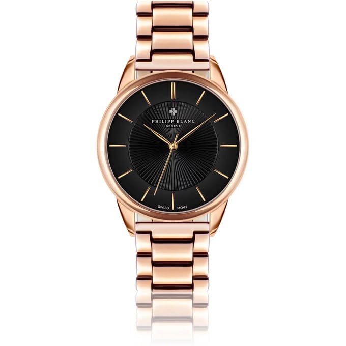 Zilveren horloge Philipp Blanc
