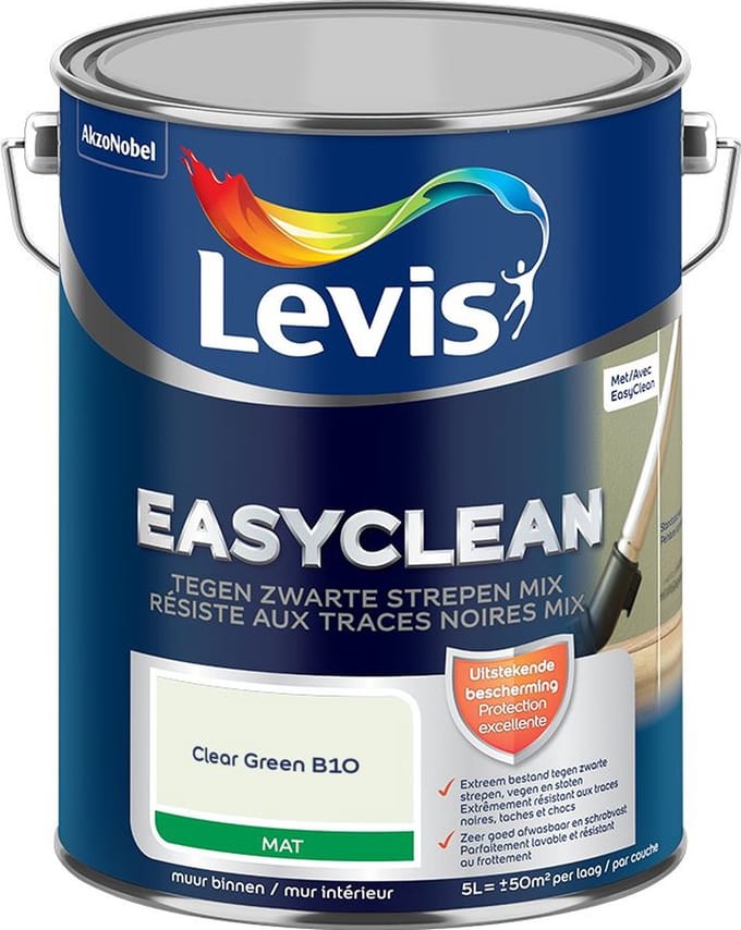 Levis - Easyclean Tegen Zwarte Strepen Mix - Clear Green B10 - Mengverf - 5 L