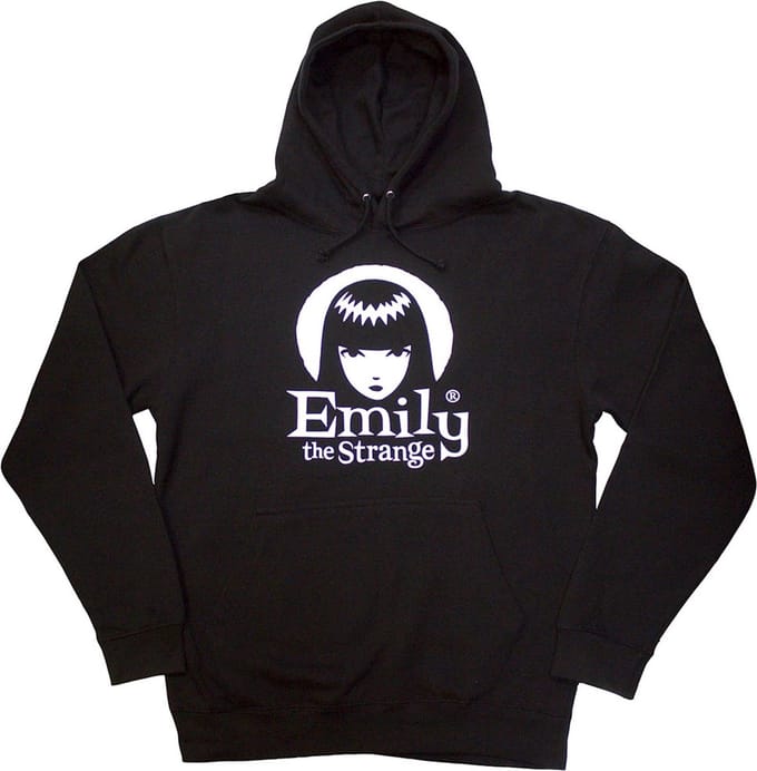 Emily The Strange - Halo Logo Hoodie/trui - M - Zwart