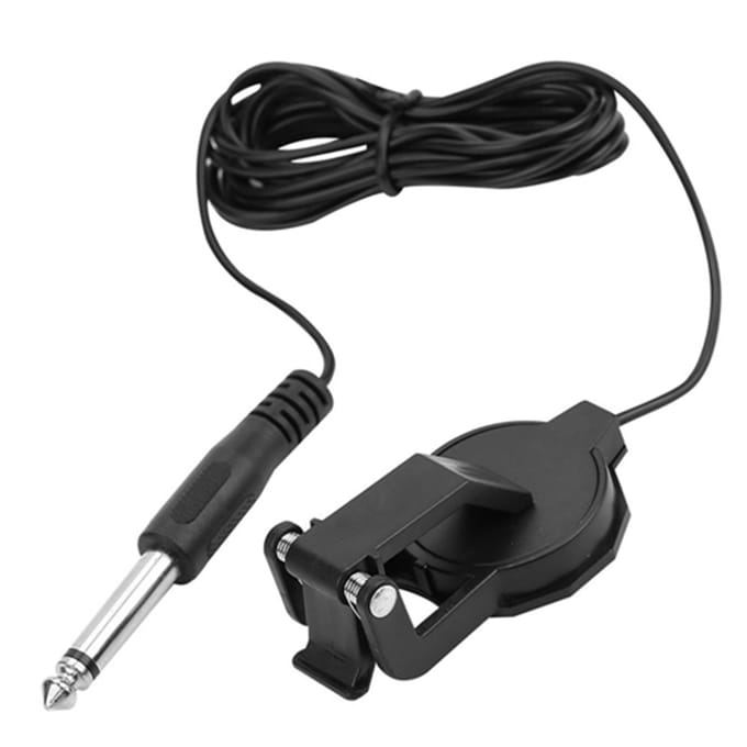 3m 6,35mm audio-aansluiting clip-on microfoon piëzo viool akoestische gitaar pickup black