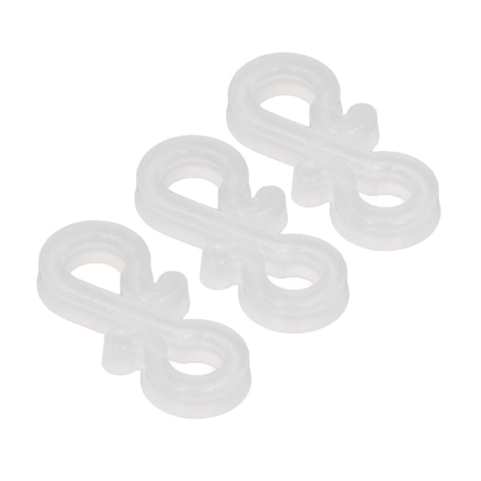 150 Stuks S-vormige Haken Stevig Duurzaam Plastic Dubbele Uiteinden Multifunctionele Kerstverlichting Clips voor Feest wit