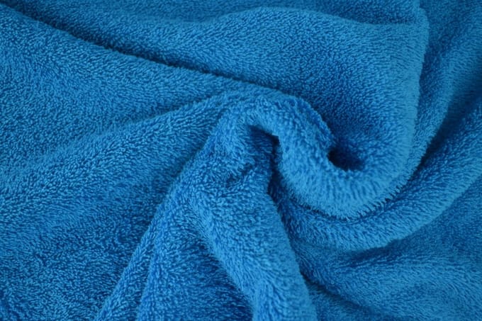 10 meter badstof - Petrol - 90% katoen - 10% polyester