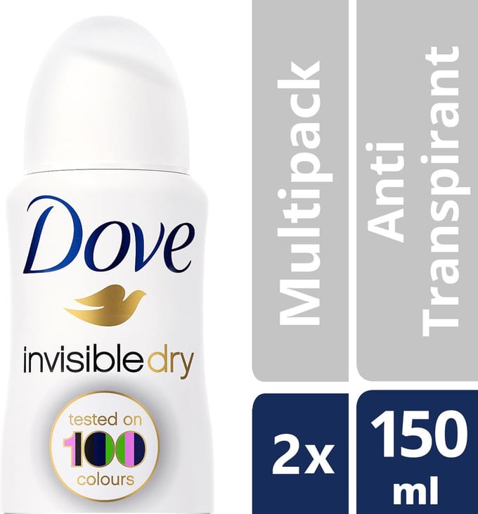 Dove Deodorant women Invisible Dry - 150 ml - 2 stuks