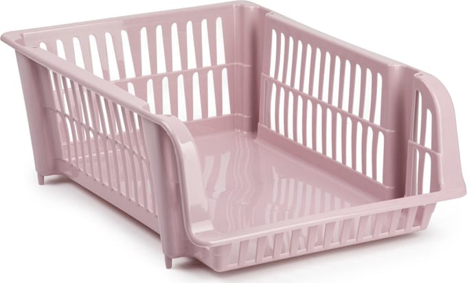 Plasticforte Stapelbare opbergmand - Oudroze - 20L - kunststof - 43 x 32 x 16 cm