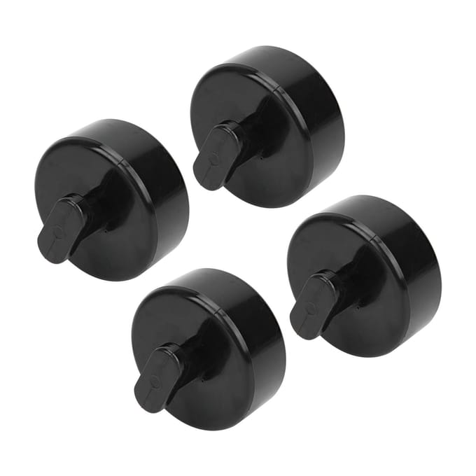 4 stuks Krikblokken Hefblokken Rubber Zwart Auto Accessoire Geschikt voor Corvette C5 C6 black
