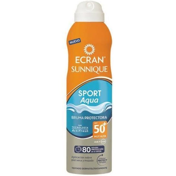 Ecran Sunnique Sport Aqua Beschermende Mist Spf50+ 250 ml