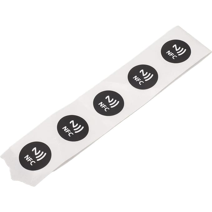 30 Stuks NFC Tags PVC Waterdicht 504 Bytes Programmeerbare NFC Stickers voor TagMo Telefoon zwart