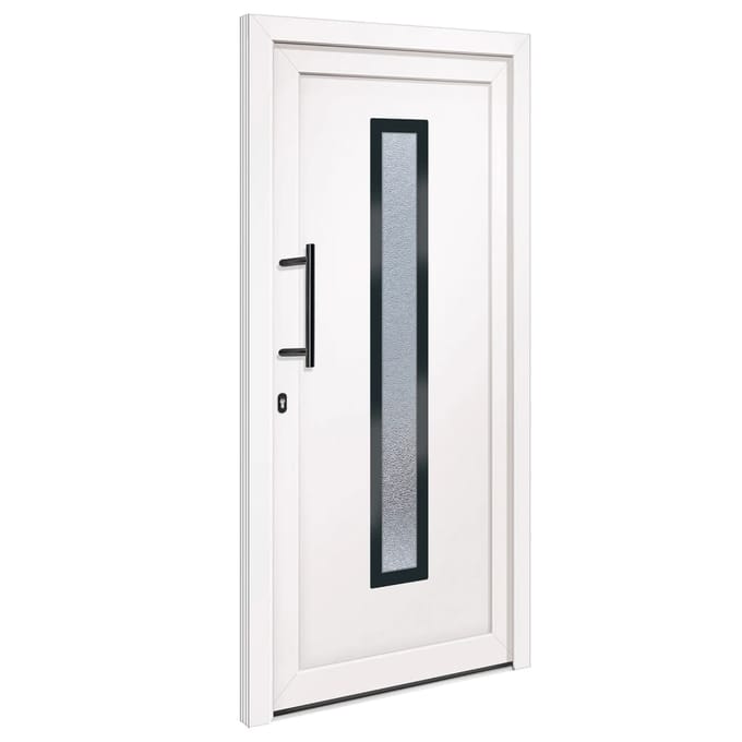 vidaXL Voordeur 98x200 cm PVC wit