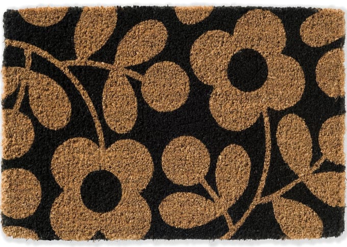 Orla Kiely Doormat Stem Sprig Jet 563905 - 40 x 60 cm