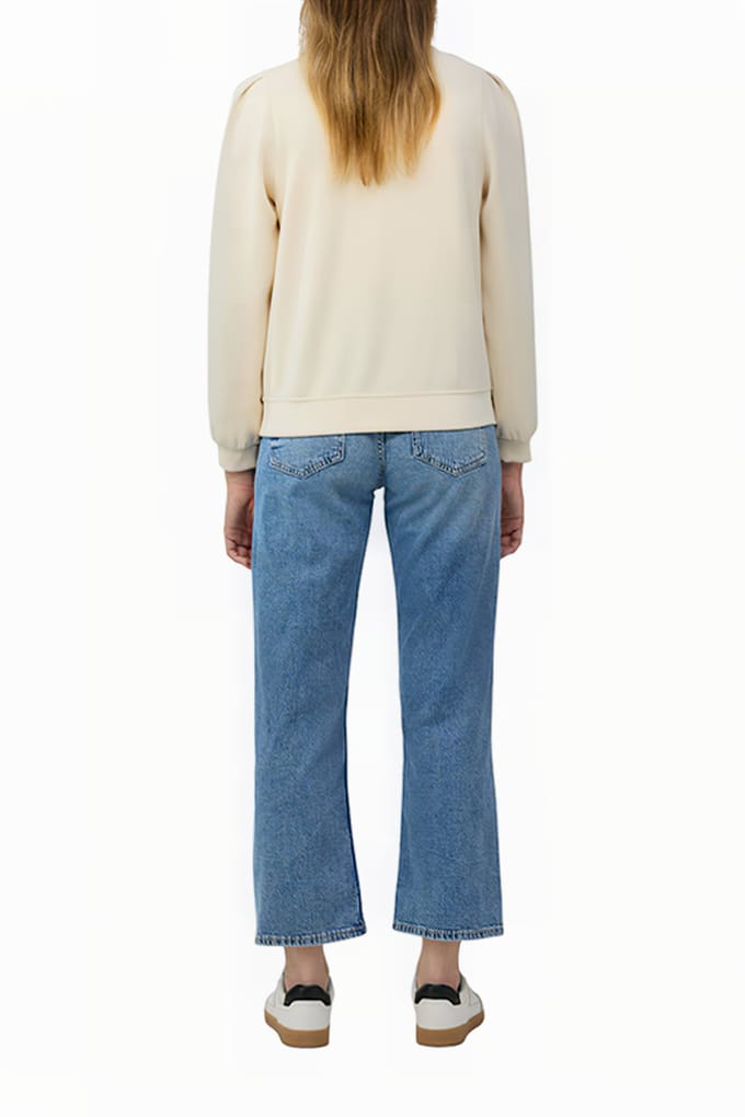 s.Oliver Sweatshirts Offwhite Maat: 48 | Longsleeves Outlet | Dames | Beige