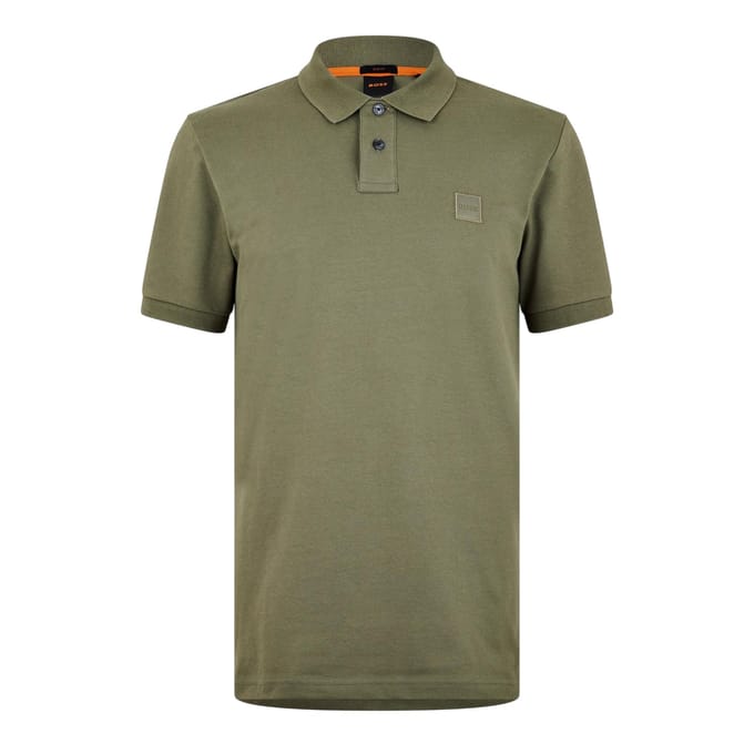 Boss Mannen Passenger Box Logo Poloshirt (Sage)