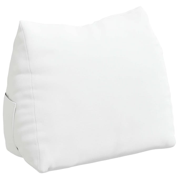 vidaXL Rugkussen Wit 45 x 20 x 35 cm Stof