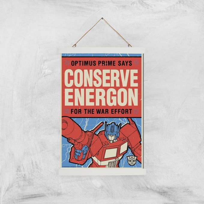 Transformers Conserve Energon Poster Art Print - A3 - White Hanger