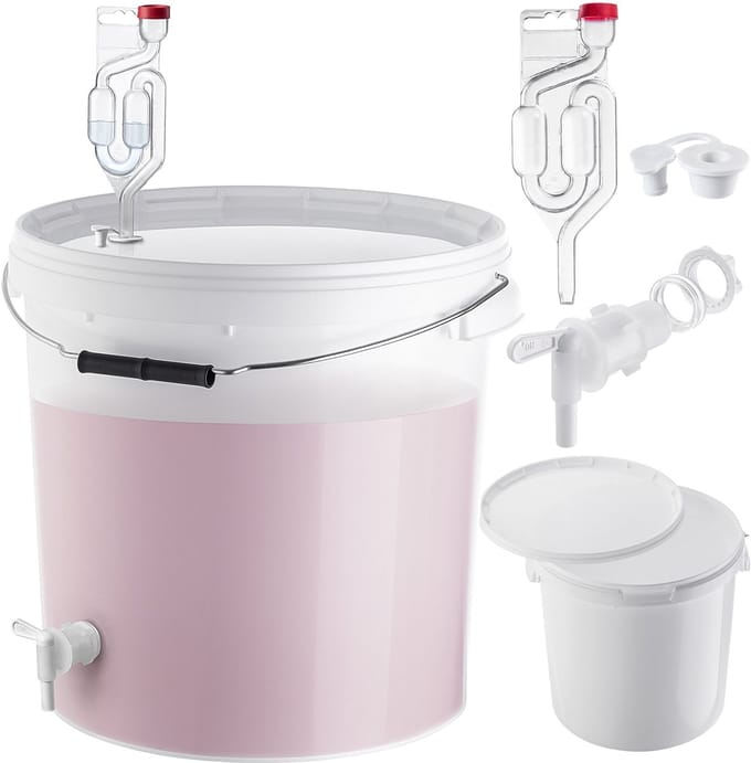 KADAX gistingsemmer set met deksel en handvat