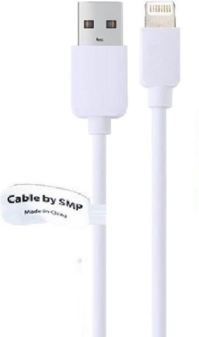 OneOne 3,0m laadkabel. OneOne USB Lightning kabel met E75 chip. Oplaadkabel snoer past op Apple iPhone 5, iPhone 5c, iPhone 5s, iPhone 6, 6 Plus, iPhone 6s, iPhone 7, iPhone 7 Plus, iPhone 8, 8 Plus, iPhone SE, iPhone X