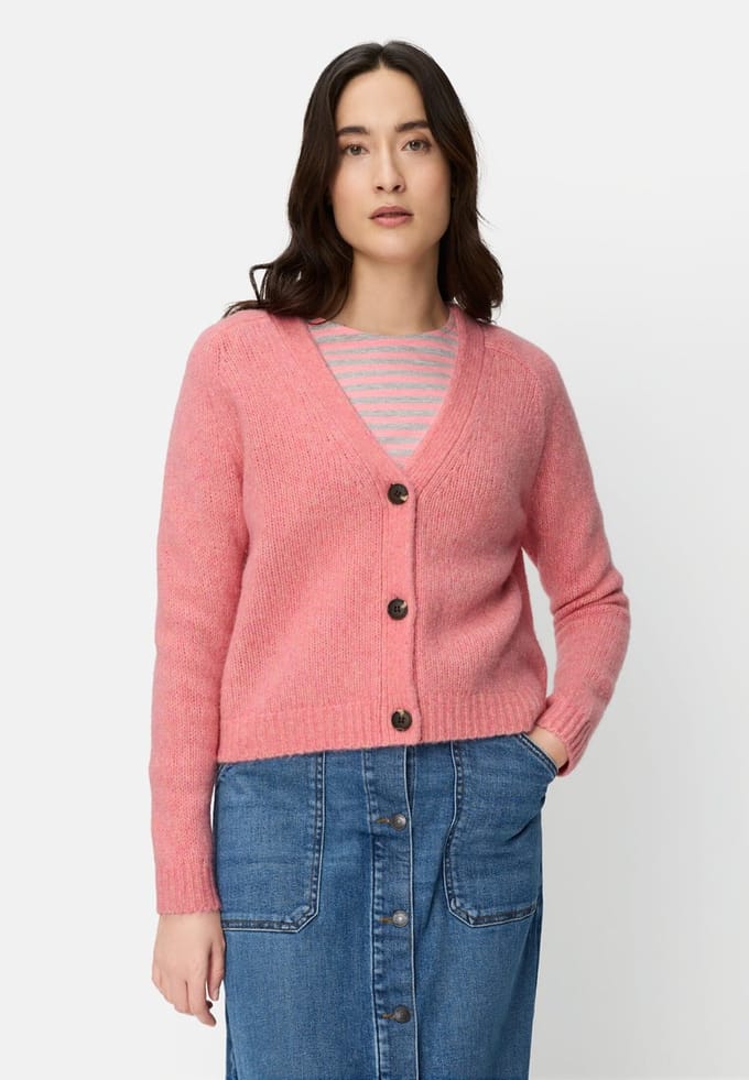 camel active Cardigan met raglanmouwen en knoopsluiting - Maat womenswear-M - Bes