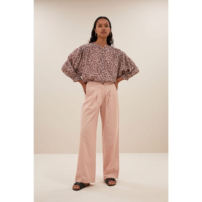 By-Bar Dune Pants Light Pink Größe: M | Ausgestellte Hosen Outlet | Damen | Rosa