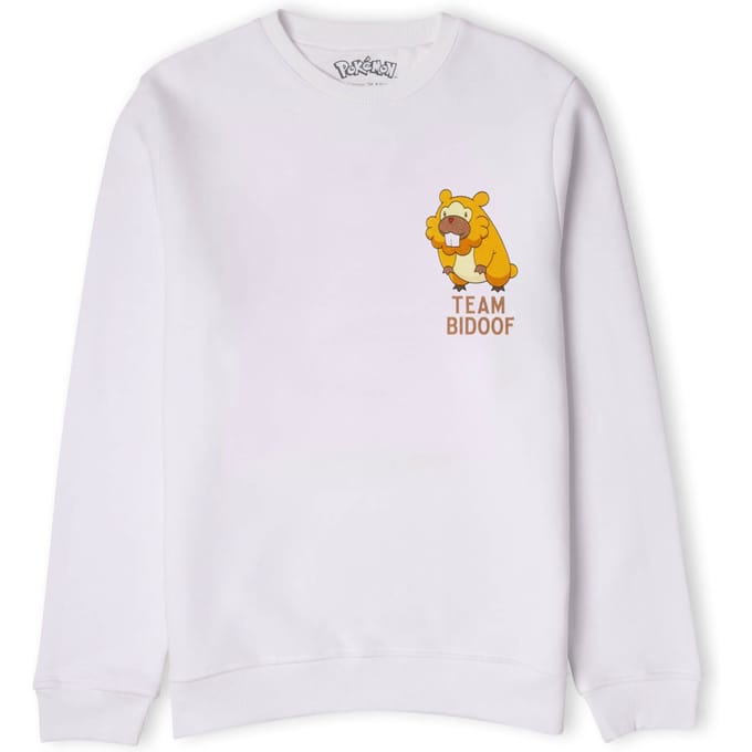 Pokémon Team Bidoof Unisex Sweatshirt - White - XXL