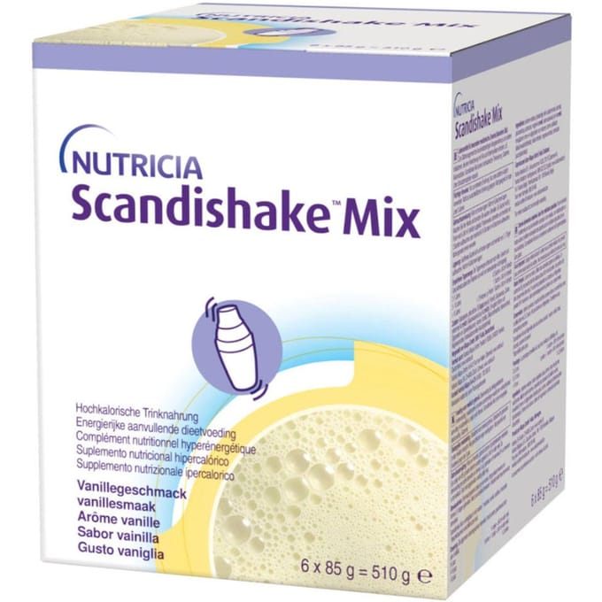 Scandishake Mix Vanille Zakje 6x85g Nf