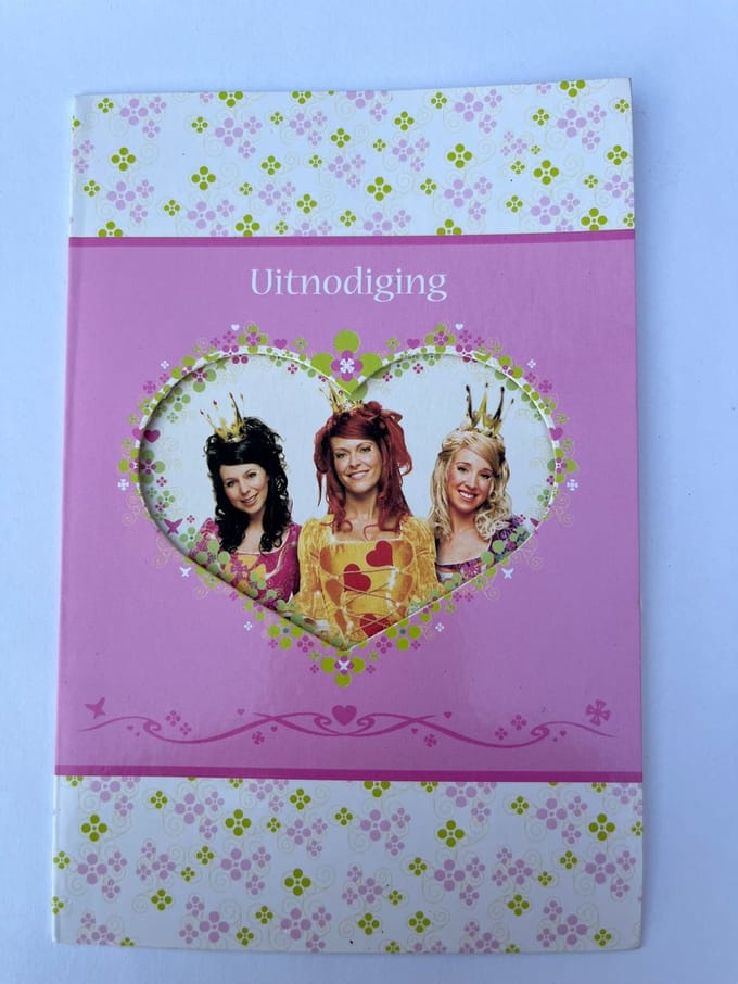 K3 Prinsessia uitnodigingen – 8 stuks met enveloppen – kinderfeestje thema prinsessen