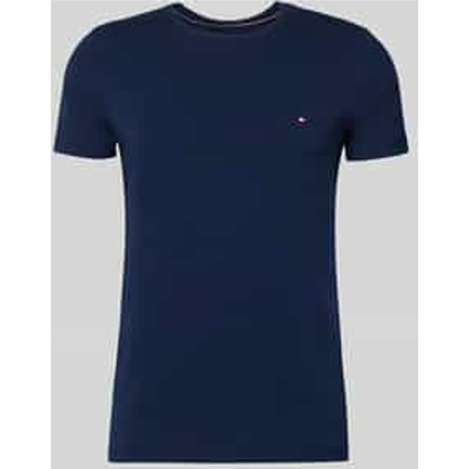 Tommy Hilfiger Stretch Slim Fit Tee Carbon Navy Taglia: M | Magliette basic Outlet | Uomo | Blu