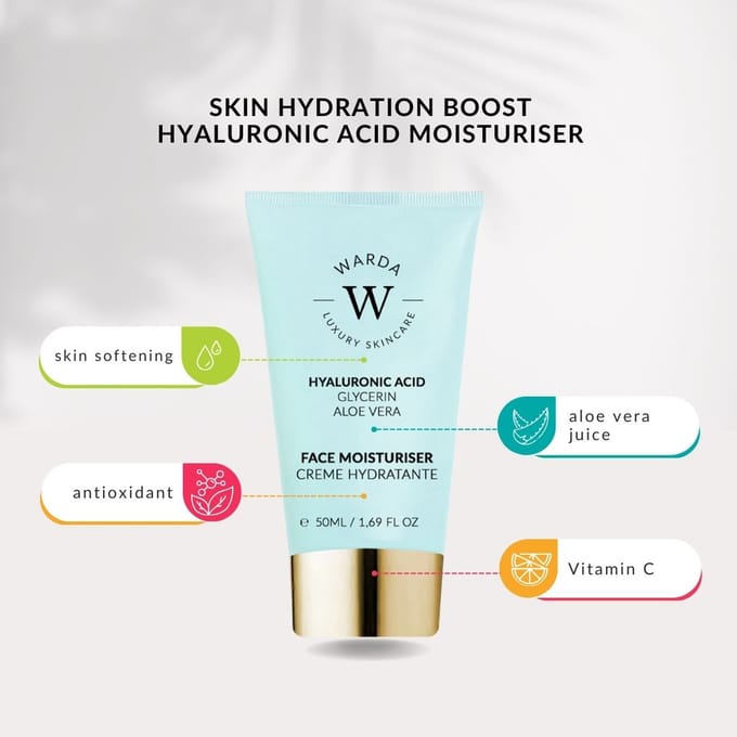 Warda skincare HYDRATATIE VAN DE HUID BOOST HYALURONZUUR VOCHTMAKER 50